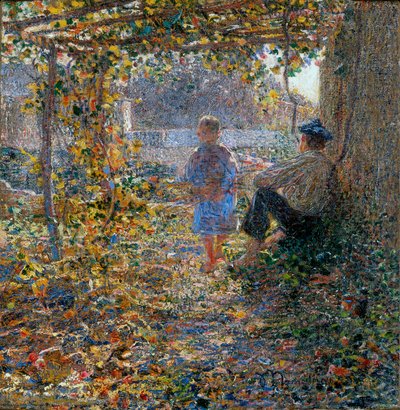 March Evening (Under the Pergola) by Plinio Nomellini